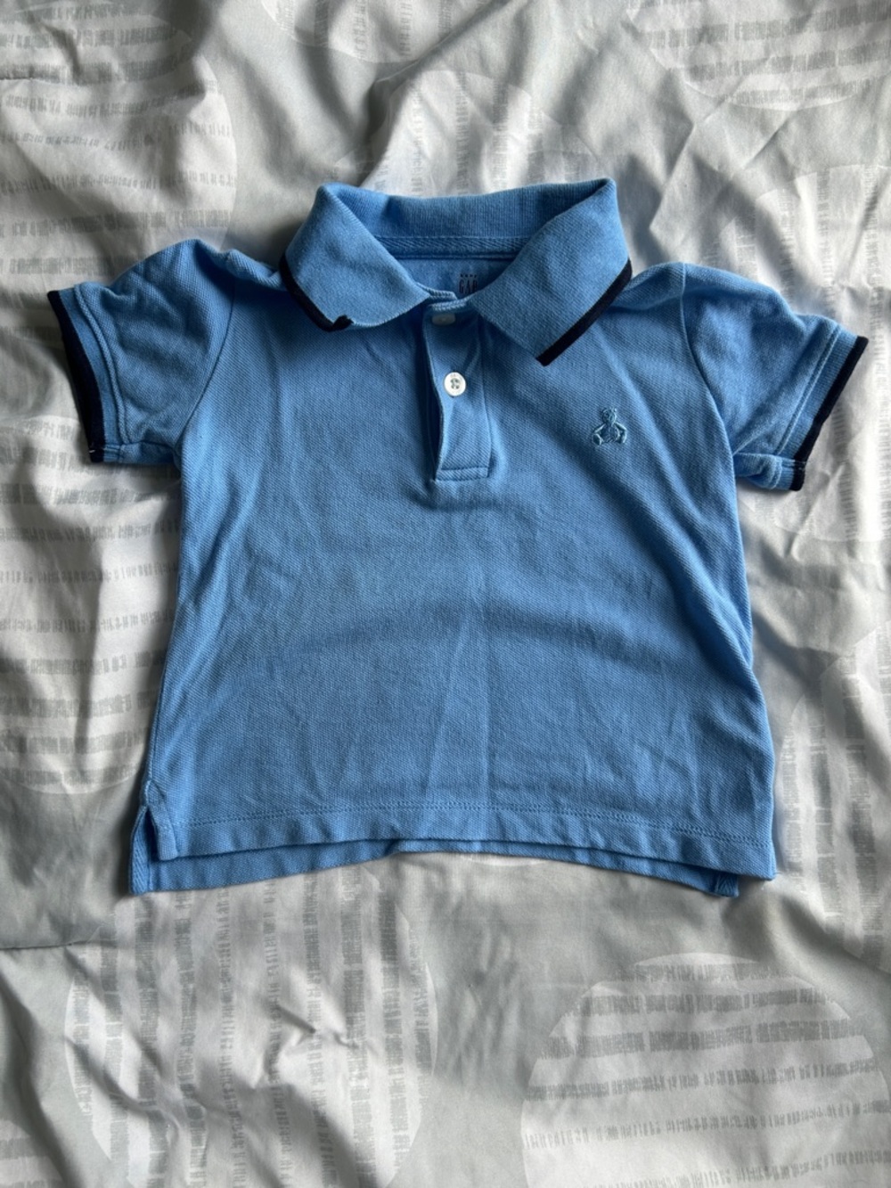 GAP Light Blue Polo with Navy Trim